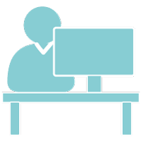 Ammattilainen tietokoneella